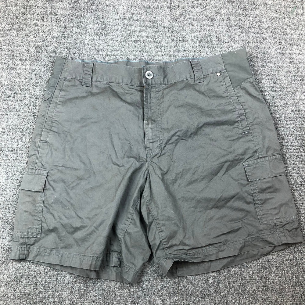 Columbia Omni-Shade Mens Cargo Shorts Gray Sun Protection 112 AM4355 Size 36